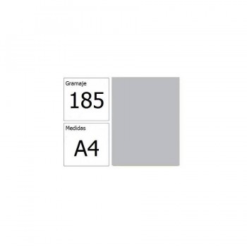 Cartulina A4 185gr. Iris gris perla