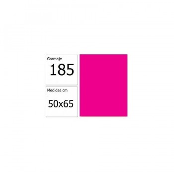 Cartulina 50x65 cm 185 gr. fucsia Iris