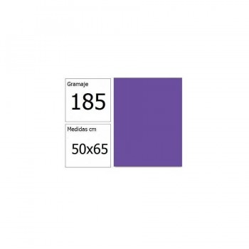 Cartulina 50x65 cm 185 gr. violeta Iris