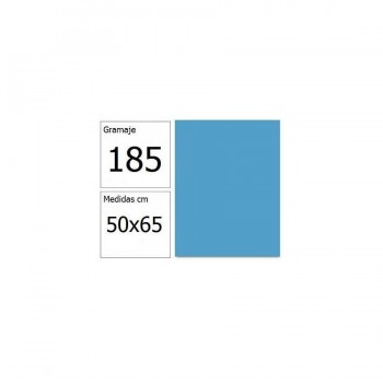 Cartulina 50x65 cm 185 gr. azul cielo Iris