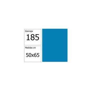 Cartulina 50x65 cm 185 gr. azul mar Iris
