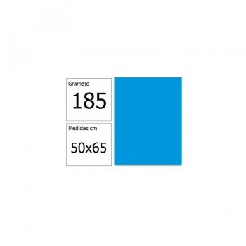 Cartulina 50x65 cm 185 gr. azul maldivas Iris