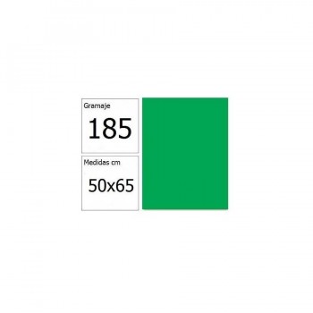 Cartulina 50x65 cm 185 gr. verde manzana Iris