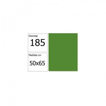 Cartulina 50x65 cm 185 gr. verde amazonas Iris