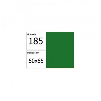 Cartulina 50x65 cm 185 gr. verde billar Iris