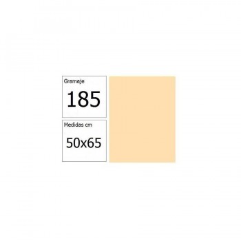 Cartulina 50x65 cm 185 gr. crema Iris