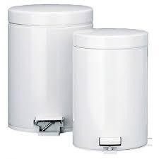PAPELERA BLANCA PEDAL 12L