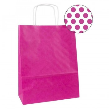 BOLSA KRAFT FUCSIA 32X16X39  50U APLI