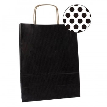 BOLSA KRAFT NEGRO 25X11X31 50U APLI