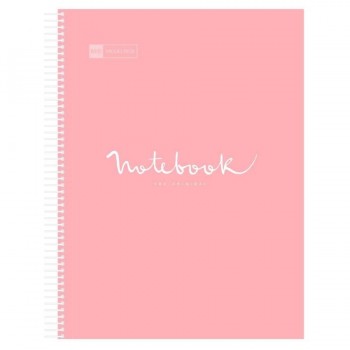 CUADERNO MICROP A4 120H 90G C/5 PP NOTEBOOK 5 EMOTIONS ROSA MIQUELRIUS