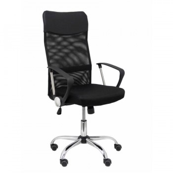 SILLA GONTAR RESPALDO MALLA NEGRO ASIENTO NEGRO PIQUERAS Y CRESPO