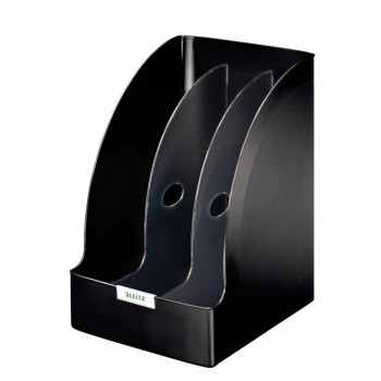 REVISTERO BOXER LEITZ JUMBO PLUS - CON SEPARADORES COLOR NEGRO
