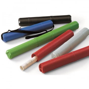 Tubo portaplanos extensible 65 mm diámetro Rojo Faibo