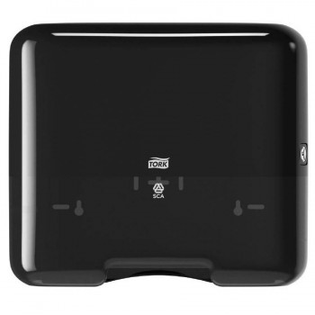 DISPENSADOR TORK MINI PARA TOALLA PLEGADA EN V PLASTICO NEGRO