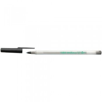 Bolígrafo tinta aceite punta 1 mm. Negro Bic Ecolutions Round Stic