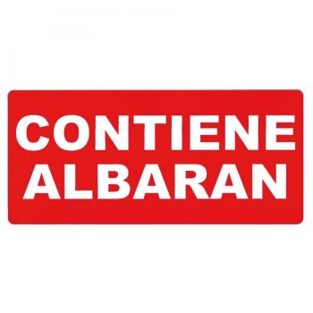 Etiquetas adhesivas rollo 50 x 100 mm. Contiene Albarán Apli