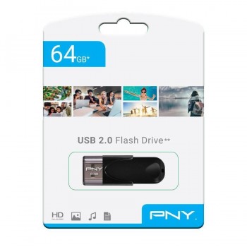 MEMORIA USB ATTACHE 4 2.0 64GB PNY