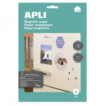 PAPEL MAGNÉTICO A4 640 GR. 8 HOJAS APLI