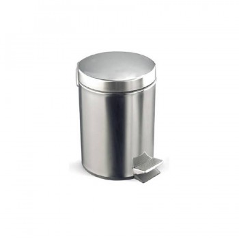 PAPELERA CON PEDAL INOXIDABLE DE 3L ROCADA