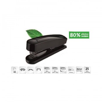 Grapadora sobremesa 40 hojas Novus B4 Re+ New negro