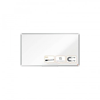 PIZARRA NOBO PREMIUM PLUS DE FORMATO PANORÁMICO ACERO LACADO DE 55\c 122X69CM BLANCO