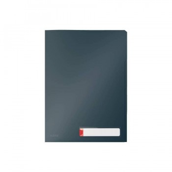 PACK 3 DOSIERES PRIVACIDAD LEITZ COSY CON 3 PESTAÑAS A4 GRIS