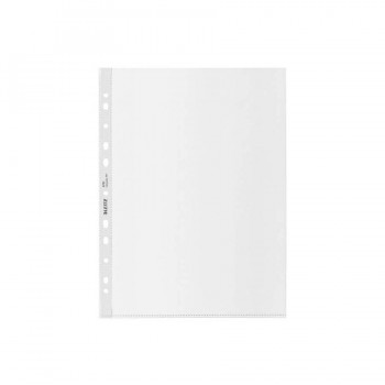 FUNDA MULTITALADRO (25UDS) PP \cPIEL DE NARANJA\c CON REFUERZO 100 MC LEITZ RECYCLE A4 11 TALADROS