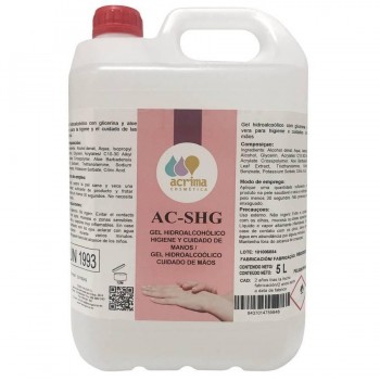 DESINFECTANTE DE MANOS GEL HIDROALCOHOLICO ACRIMA 5 LITROS