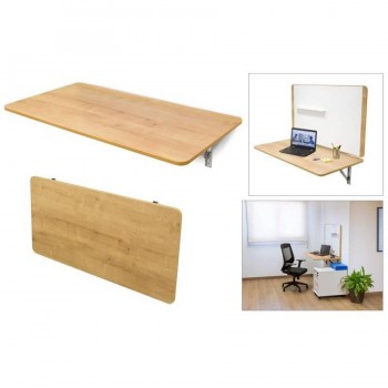 MESA PLEGABLE DE PARED COLOR BLANCA 115X60CM ROCADA