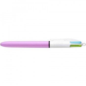 BOLIGRAFO BIC 4 COLORES FASHION LILA
