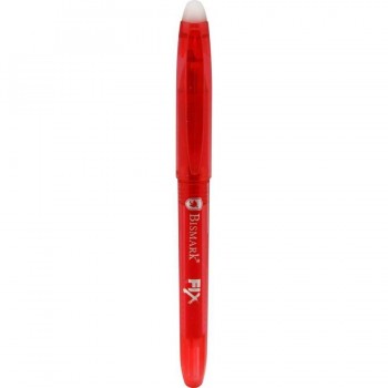 BOLIGRAFO BORRABLE C/CAPUCHON BISMARK ROJO.0.7MM