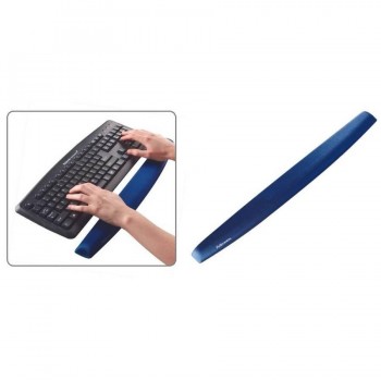 Reposamuñecas teclado Memory Foam azul Fellowes