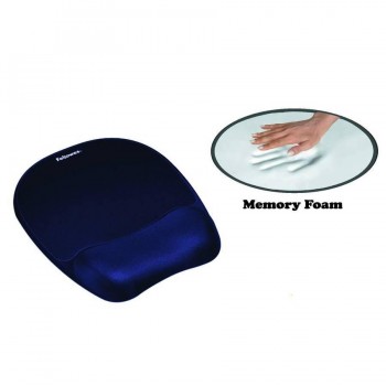 Reposamuñecas ratón Memory Foam azul Fellowes
