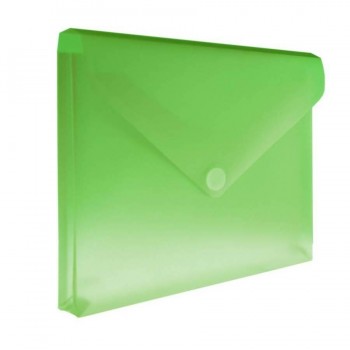Sobre A4+ PP con fuelle y cierre velcro verde Office Box