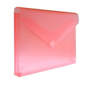 Sobre A4+ PP con fuelle y cierre velcro rojo Office Box