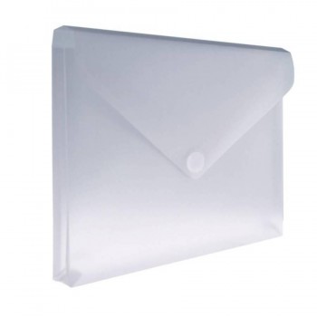 Sobre A4+ PP con fuelle y cierre velcro cristal Office Box