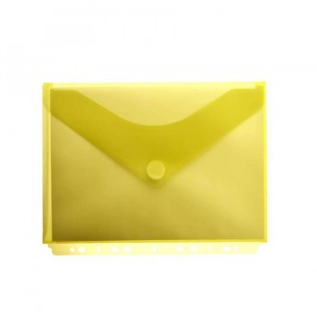 Sobre A4 PP multitaladro y fuelle con cierre velcro Office box amarillo