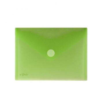Sobre A5 PP 250x180 mm cierre velcro verde Office Box