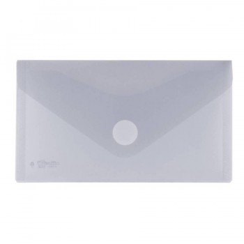 Sobre 225x125 mm PP cierre velcro cristal.