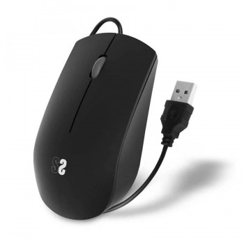 RATÓN BUSINESS SILENCIOSO CON CABLE USB 1200 DPI NEGRO