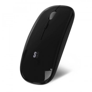 DUAL FLAT MOUSE BLACK RECHARGEABLE