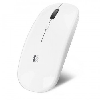 DUAL FLAT MOUSE WHITE RECHARGEABLE