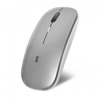 DUAL FLAT MOUSE SILVER RECHARGEABLE