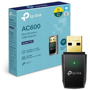 Adaptador inalámbrico Nano USB de doble banda AC600