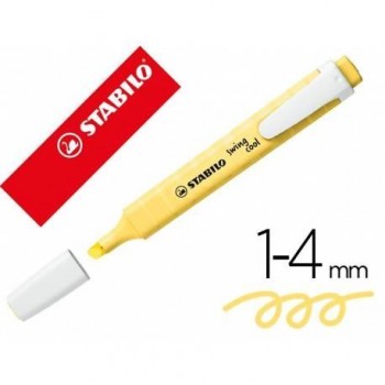 Rotulador fluorescente STABILO swing cool pastel - Amarillo cremoso