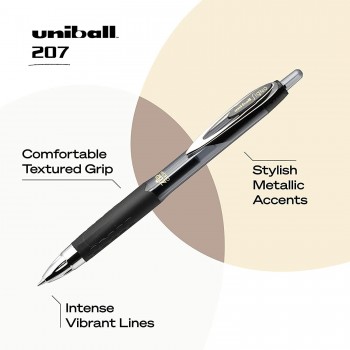 BOLIGRAFO SIGNO UMN-207E RT 0.7 NEGRO GEL UNIBALL