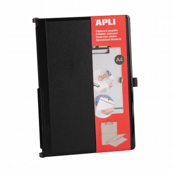 CLIPBOARD PLEGABLE A4 317 X 230 MM NEGRO APLI