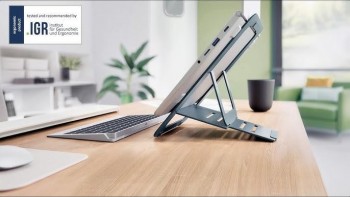 SOPORTE PARA PORTÁTIL PLANO, DE ALUMINIO Y AJUSTABLE LEITZ