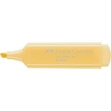MARCADOR FLUOR PUNTA BISELADA FABER MOD46 PASTEL VAINILLA SUAVE